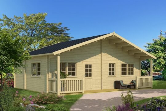 Otterbrook 2.8 in (70 mm) Log Home Kit - 526 sq. ft. (48.9 m2)