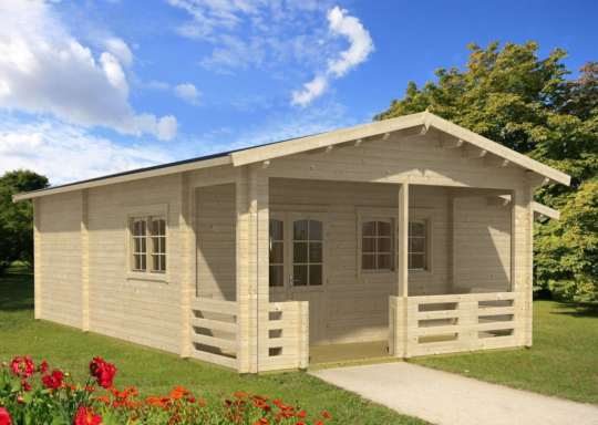 Quarrywood 2.8 in (70 mm) Log Home Kit - 680 sq. ft. (63.2 m2)