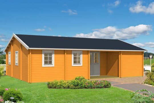 Quill Lake 2.8 in (70 mm) Log Home Kit - 732 sq. ft. (68.0 m2)