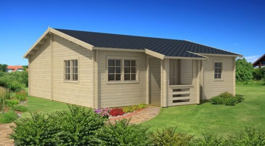 Ravenscroft 2.8 in (70 mm) Log Home Kit - 733 sq. ft. (68.1 m2)