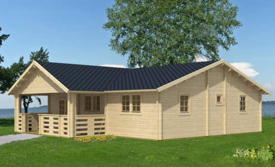 Rowanwood 2.8 in (70 mm) Log Home Kit - 1080 sq. ft. (100.3 m2)