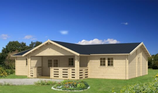 Sableridge 2.8 in (70 mm) Log Home Kit - 1578 sq. ft. (146.6 m2)