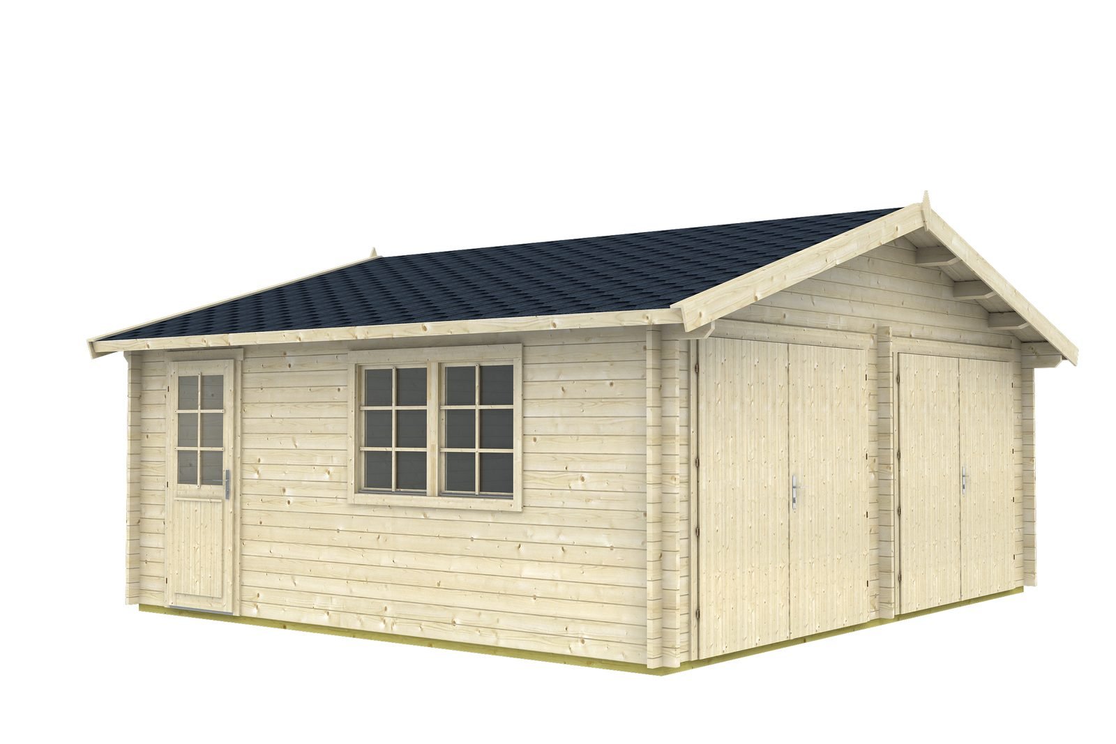 Snowberry 2.8 in (70 mm) Log Garage Kit - 315 sq. ft. (29.3 m2) - Image 2