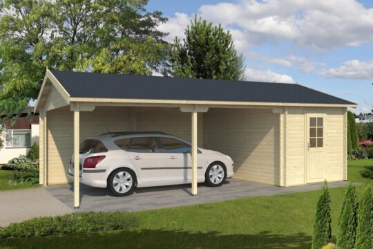 Sorrelwood 2.8 in (70 mm) Log Garage Kit - 315 sq. ft. (29.3 m2)
