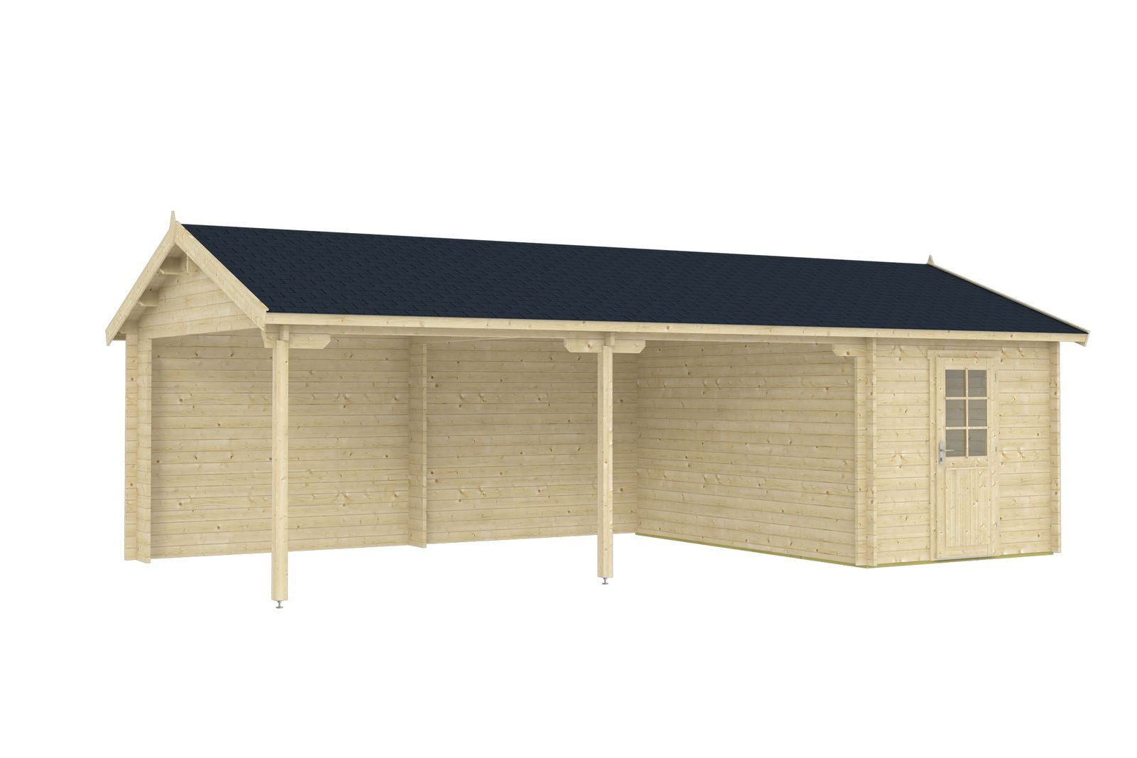 Sorrelwood 2.8 in (70 mm) Log Garage Kit - 315 sq. ft. (29.3 m2) - Image 2