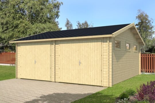 Spruceline 1.6 in (40 mm) Log Garage Kit - 356 sq. ft. (33.1 m2)