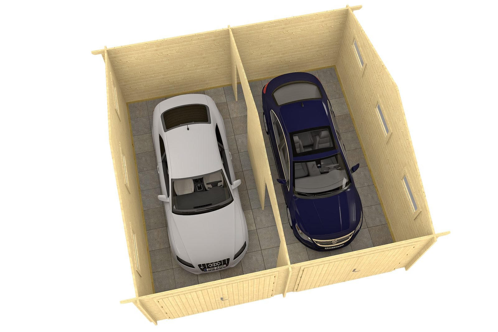 Spruceline 1.6 in (40 mm) Log Garage Kit - 356 sq. ft. (33.1 m2) - Image 2