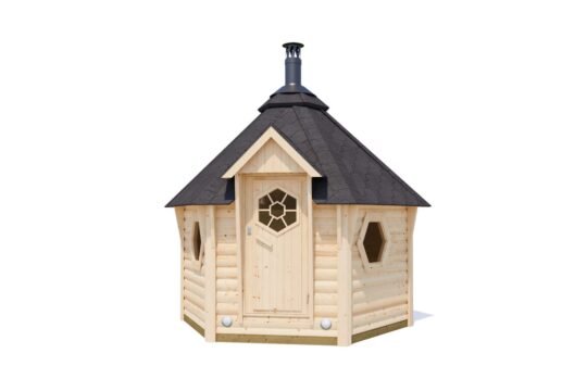 Twinbirch 1.7 in (44 mm) Sauna Cabin Kit - 65 sq. ft. (6.0 m2)