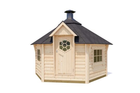 Wanderwood 1.7 in (44 mm) BBQ Grill Cabin Kit - 97 sq. ft. (9.0 m2)