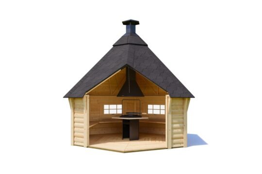 Westbrook 1.7 in (44 mm) BBQ Grill Cabin Kit - 97 sq. ft. (9.0 m2)