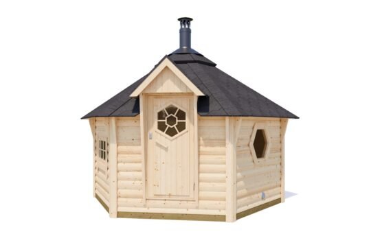 Whispering Pine 1.7 in (44 mm) Sauna Cabin Kit - 97 sq. ft. (9.0 m2)
