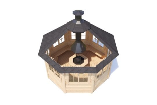 Whitecedar 1.7 in (44 mm) BBQ Gazebo Kit - 129 sq. ft. (12.0 m2)