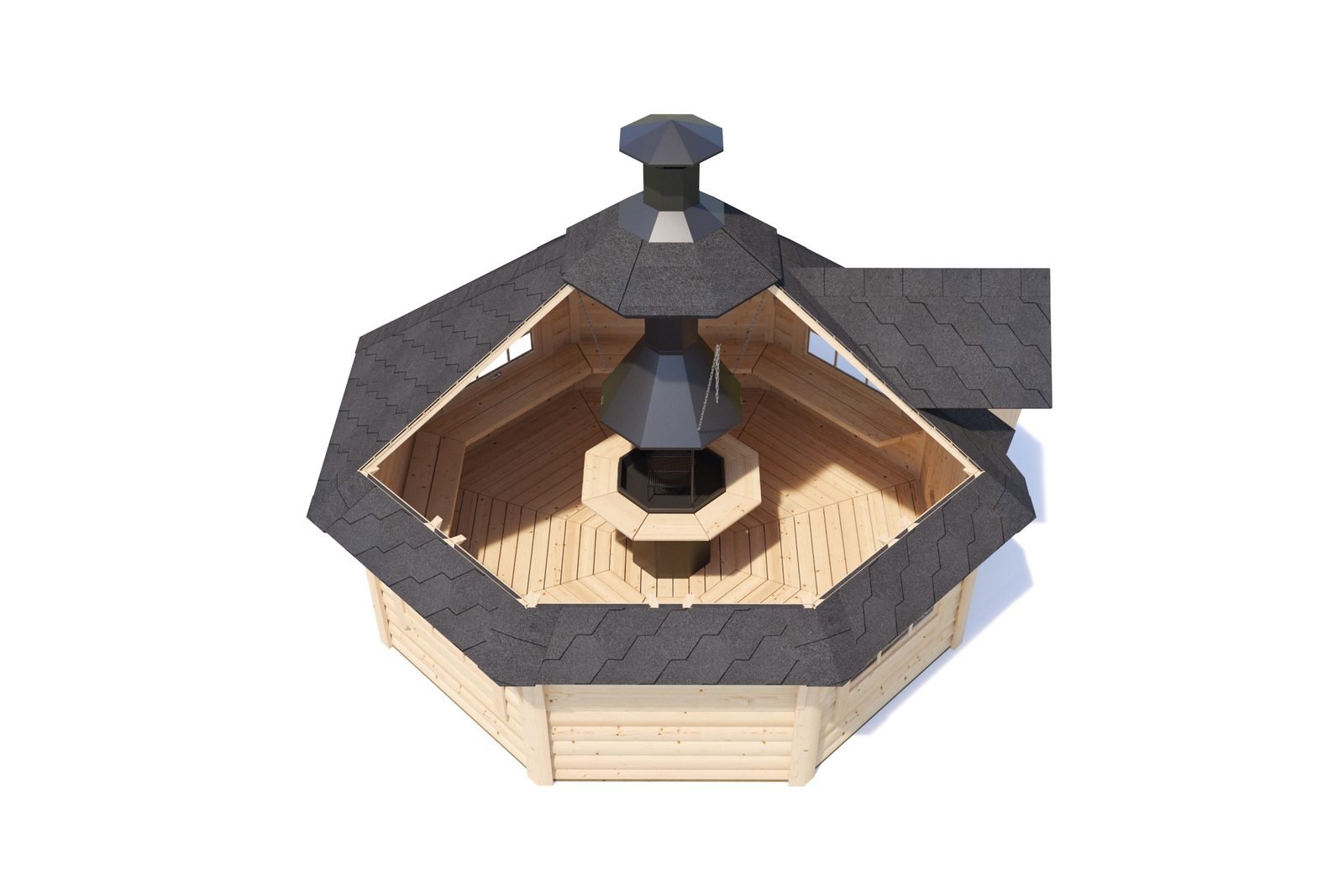 Wildflower 1.7 in (44 mm) BBQ Grill Cabin Kit - 129 sq. ft. (12.0 m2) - Image 2