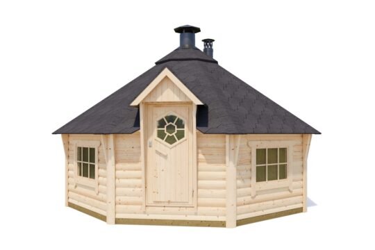 Winterberry 1.7 in (44 mm) Sauna Cabin Kit - 183 sq. ft. (17.0 m2)