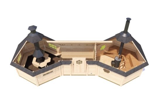 Kit d'abri pour barbecue Wolfden de 1,7 pouce (44 mm) - 237 pieds carrés (22,0 m²)
