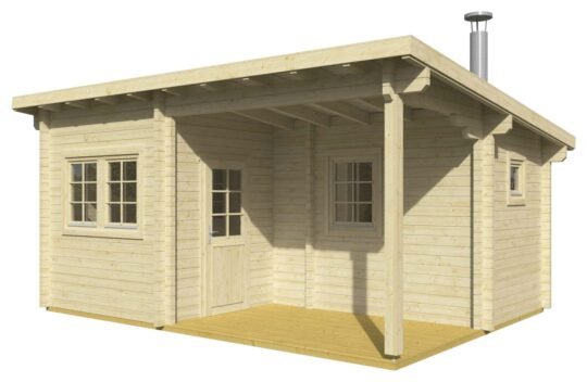 Glacier Bay 2.8 in (70 mm) Sauna Cabin Kit - 230 sq. ft. (21.4 m2)