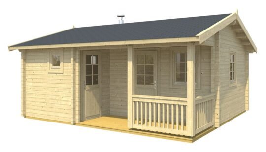 Icefield 2.8 in (70 mm) Sauna Cabin Kit - 279 sq. ft. (25.9 m2)