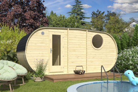 Lakemist 1.6 in (40 mm) Oval Sauna Kit - 16.4 x 7.7 ft (5.0 x 2.4 m)