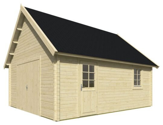 Shadowpine 2.8 in (70 mm) Log Garage Kit - 267 sq. ft. (24.8 m2)