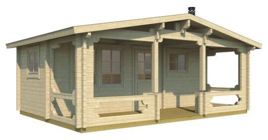 Whitewater 2.8 in (70 mm) Sauna Cabin Kit - 161 sq. ft. (15.0 m2)